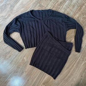 Fashion Nova Ribbed Knit Set